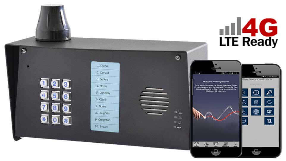 Apartment System With Door Release Top TwoWay Radio