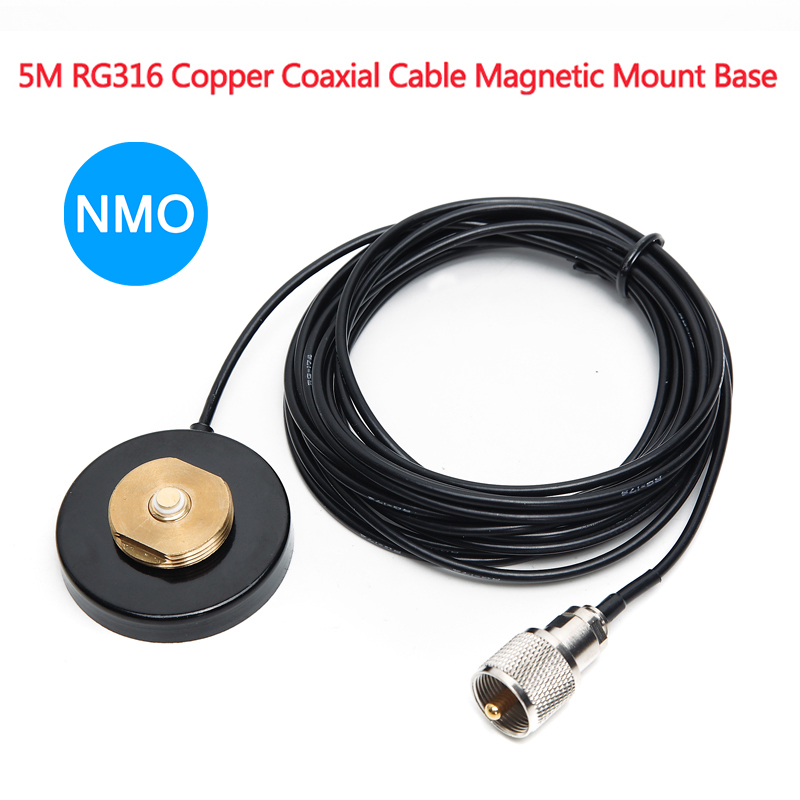 NMO Magnetic Base Coaxial Cable for Yaesu Kenwood QYT TYT Mobile Radio ...