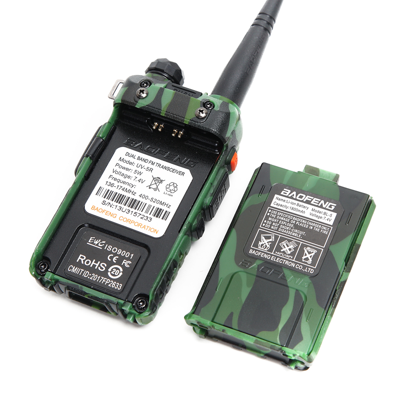 Radio Professionnelle Talkie-walkie Double Bande VHF/UHF Avec Batterie Li-ION 1800mAh - Noir Baofeng UV5R Radio Professionnelle Talkie-walkie Double Bande VHF/UHF Avec Batterie Li-ION 1800mAh - Noir Baofeng UV5R