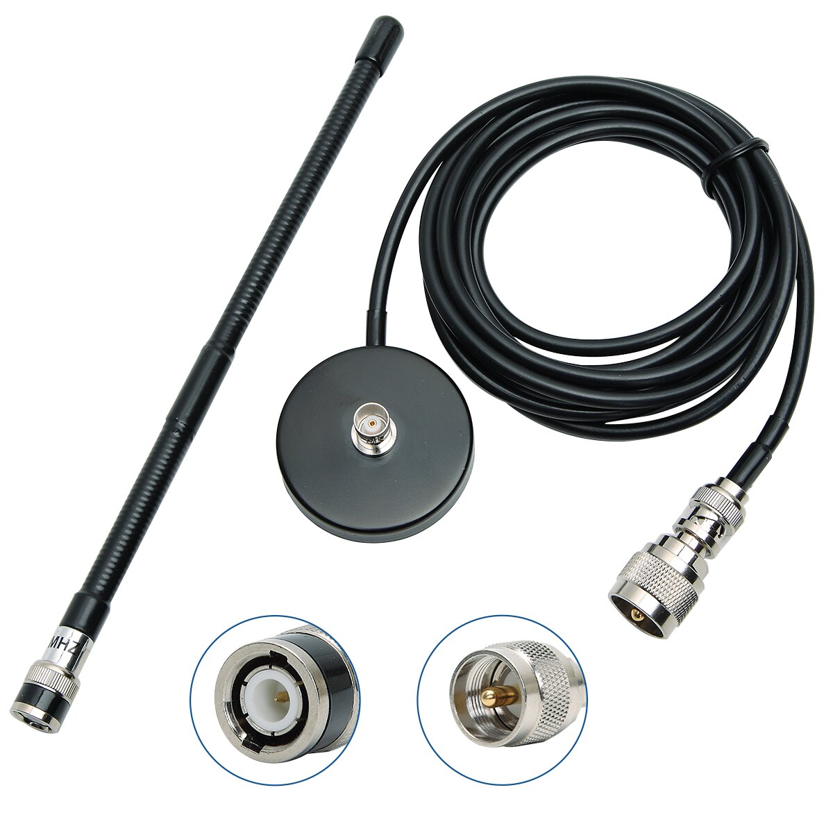 27MHz CB Radio Antenna Soft Whip Base with 4 meters feeder